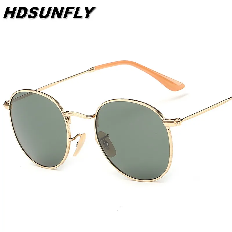 Солнцезащитные очки с круглыми поляризационными стеклами UV400 для мужчин и