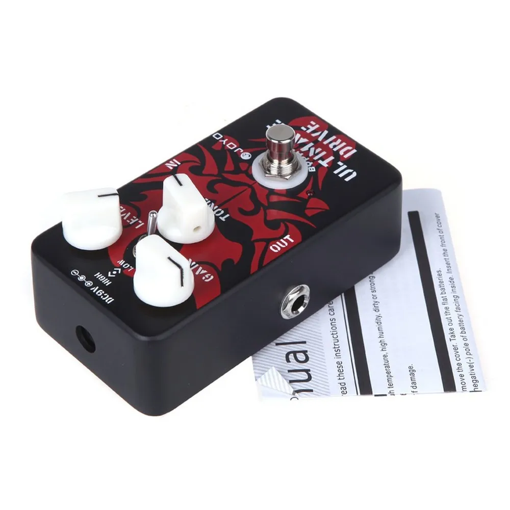 Гитарные эффекты JOYO JF 02 Ultimate Overdrive Pedal с настоящим байпасным проводным