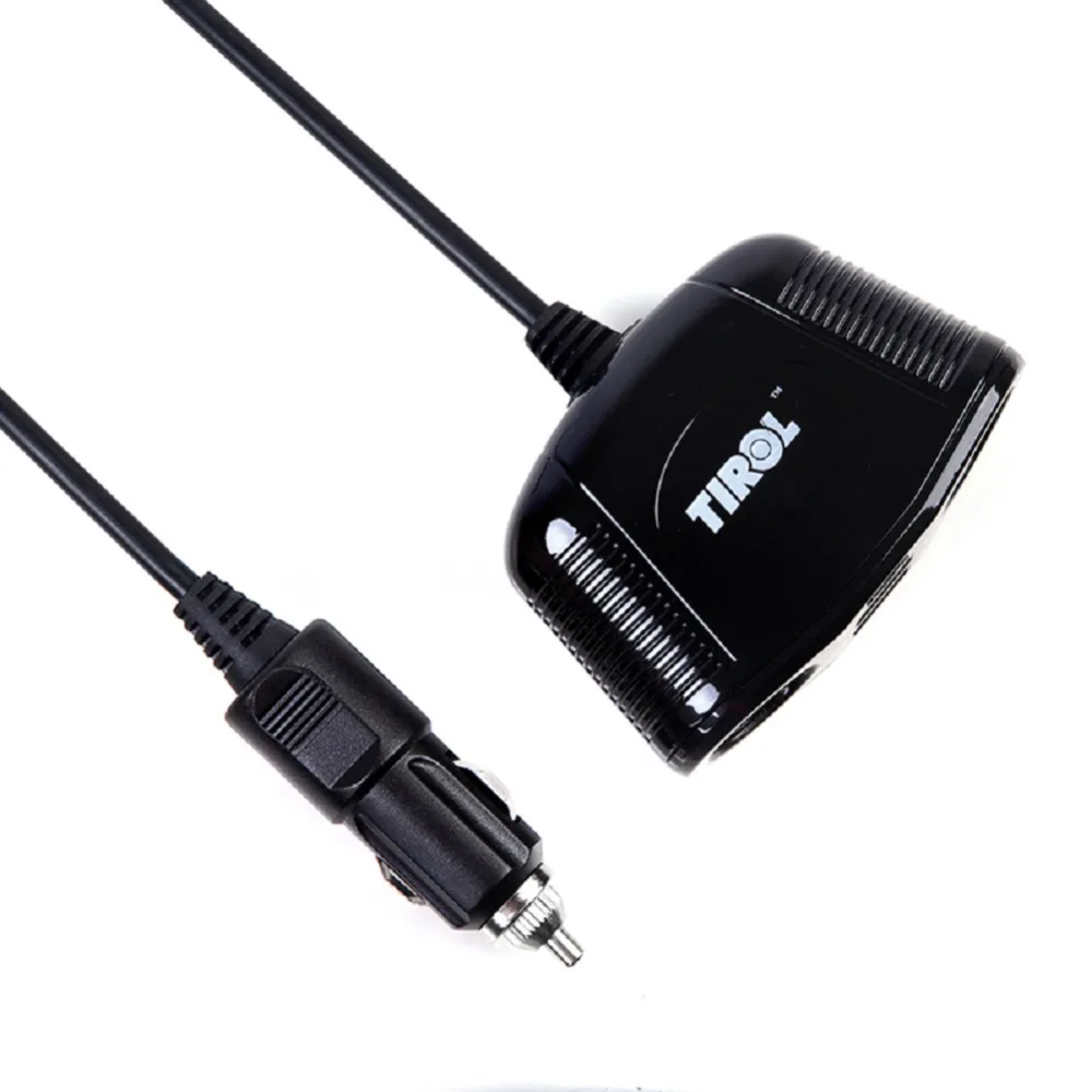 Оптовая продажа 10 шт./лот прикуривателя сплиттер двойной USB два гнезда автомобиля