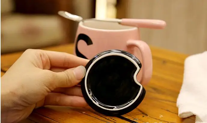 1 шт. керамическая кружка для кофе молока и чая 400 мл|mug cup|cup with spooncup |