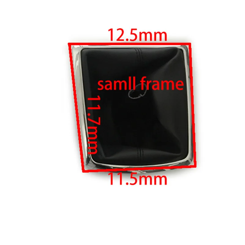 samll frame Для Ford Focus 2 MK2 2005 2006 2007 2008 2009 2010 2011 черный ручка переключения рулевого механизма автомобиля кожаный чехол переключателя передач и хромом Базом - Название цвета: samll frame
