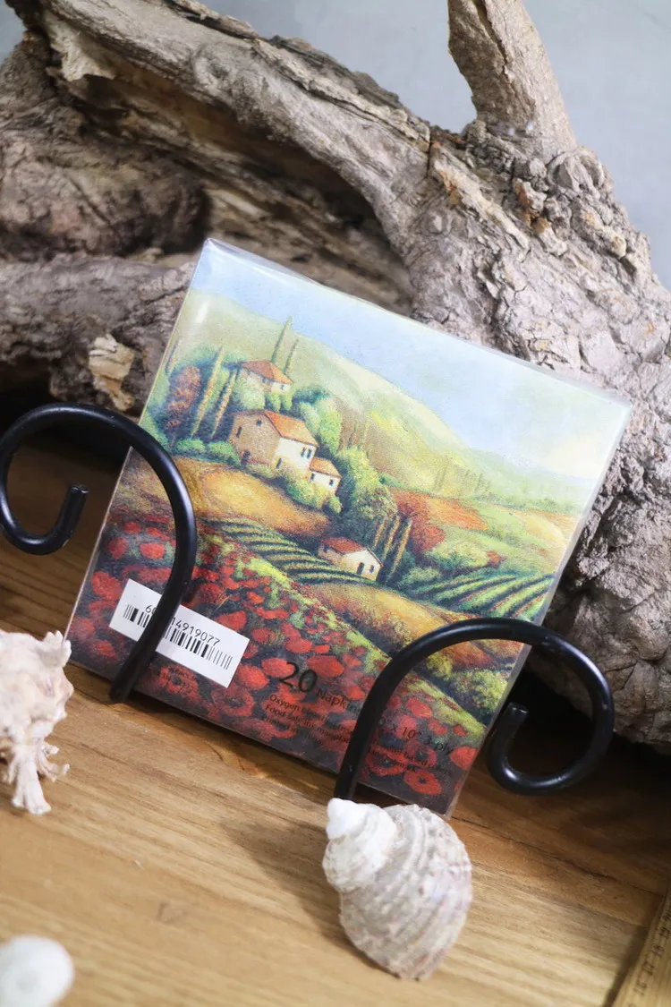 Бумажные салфетки 25 см милый носовой платок красного желтого фиолетового цветов