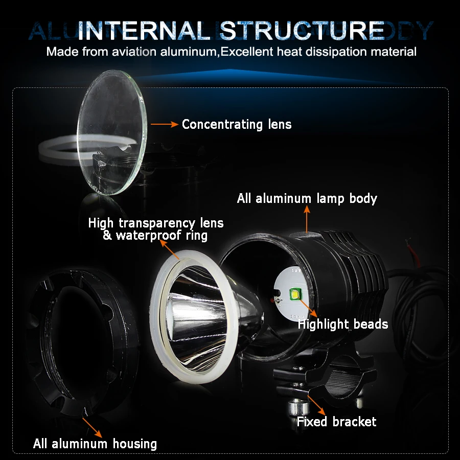 2 шт. светодиодные лампы для мотоциклетных фар Suzuki /Honda/Yamaha/kawasaki/Benelli/BMW /PIAGGIO|light