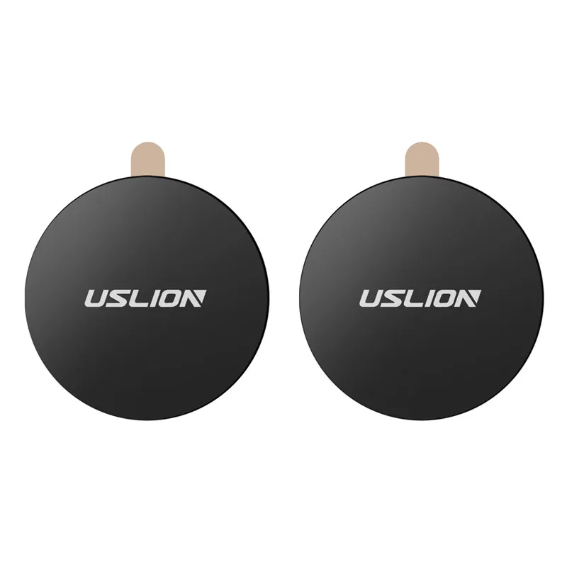2 Round USLION металлическая пластина-диск для магнита, автомобильный держатель для телефона, железный лист, наклейка для магнитной подставки для мобильного телефона, автомобильная Адсорбция, новинка - Цвет: 2 Round