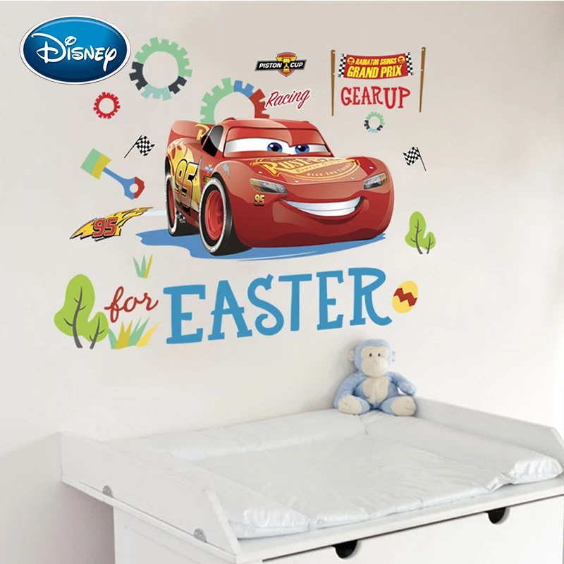 Дисней автомобиль мобилизация наклейки ПВХ детская комната спальня