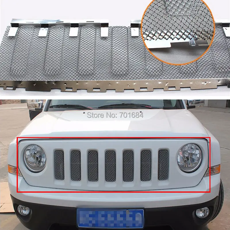 Передняя сетка для решетки радиатора насекомых Jeep Patriot 2011 2012 2013 2014 2015 2016 [QP1036]|grill