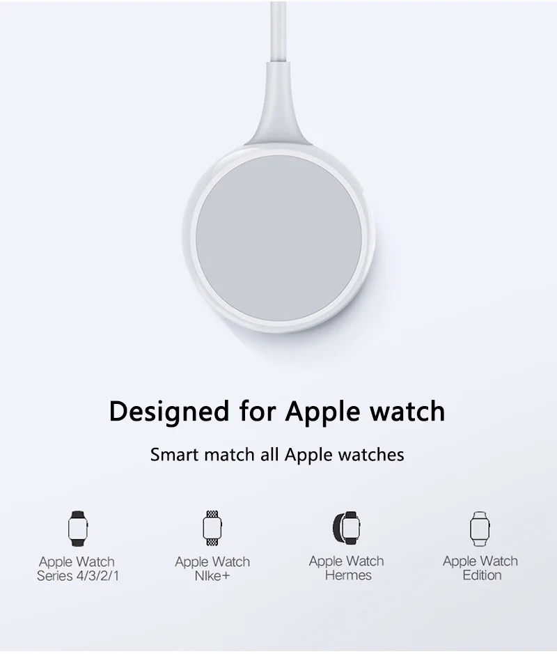 Зарядное устройство для Apple Watch зарядное беспроводной Магнитный зарядный