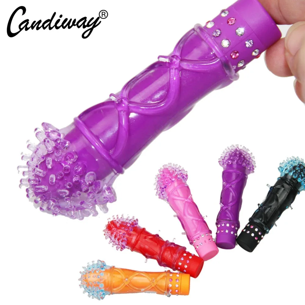 Крошечные базовые вибратор презервативы с шипами GSpot водонепроницаемый массажер