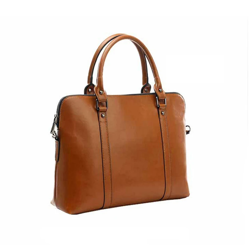 LUYO Brand Genuine Leather Business Luxury Handbags Women Bags Designer Top-handle Ladies Handbag Fashion Laptop Briefcase Bag | Багаж и