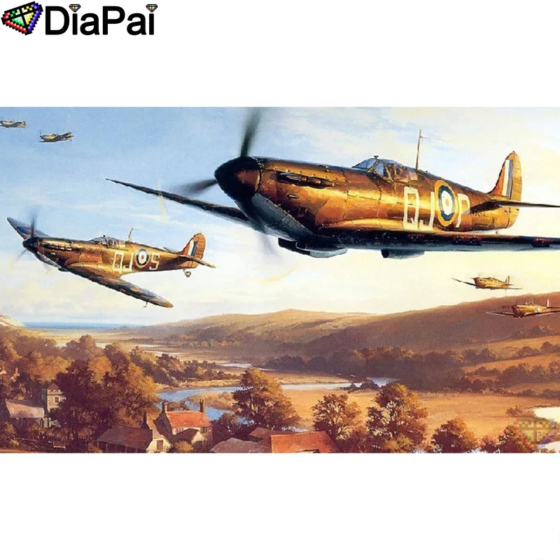 DIAPAI 5D DIY Алмазная картина 100% полная квадратная/круглая дрель &quotFighter landscape&quot