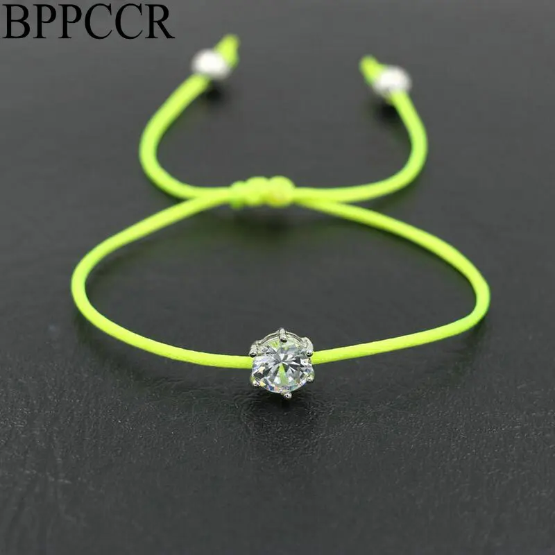 BPPCCR 11 Цвет s M L для женщин Серебряный стразы кристаллы циркона повезло Плетеный