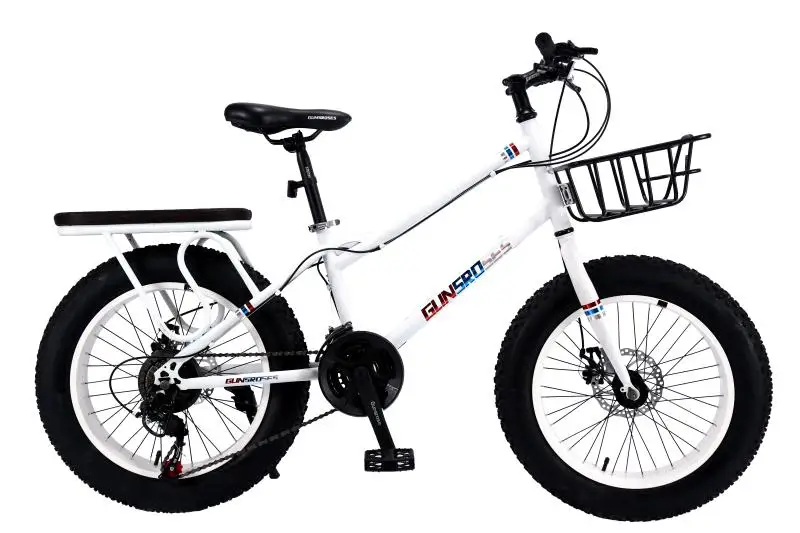 KUBEEN складной велосипед для снега MTB 2" 7 21 24 27 скорость двойной диск горный Fat велосипедная Подвеска стальная рама 4" Шины алюминиевые колеса - Цвет: white 1