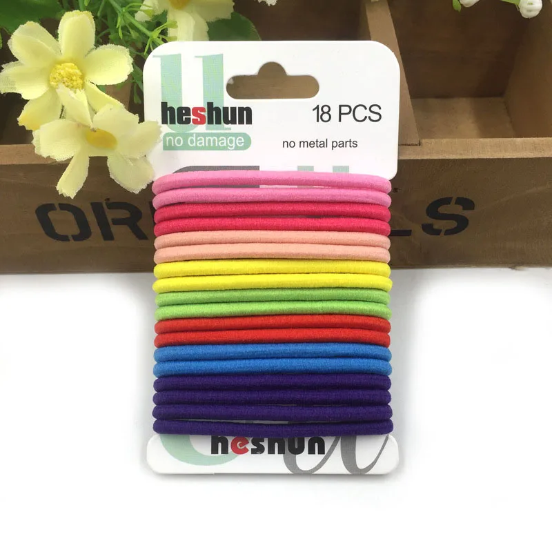 8 Популярные 18 шт./компл. резинки для волос карамельных цветов женские волосы галстук набор модная эластичная, для волос Веревка Аксессуары для волос - Цвет: 8