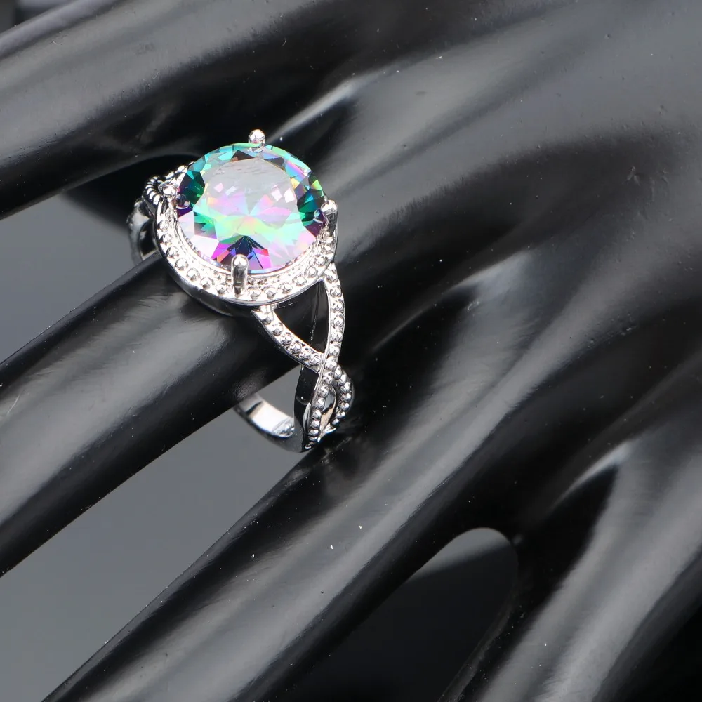 Женский комплект ювелирных изделий из серебра 925 пробы серьги круглые волшебные