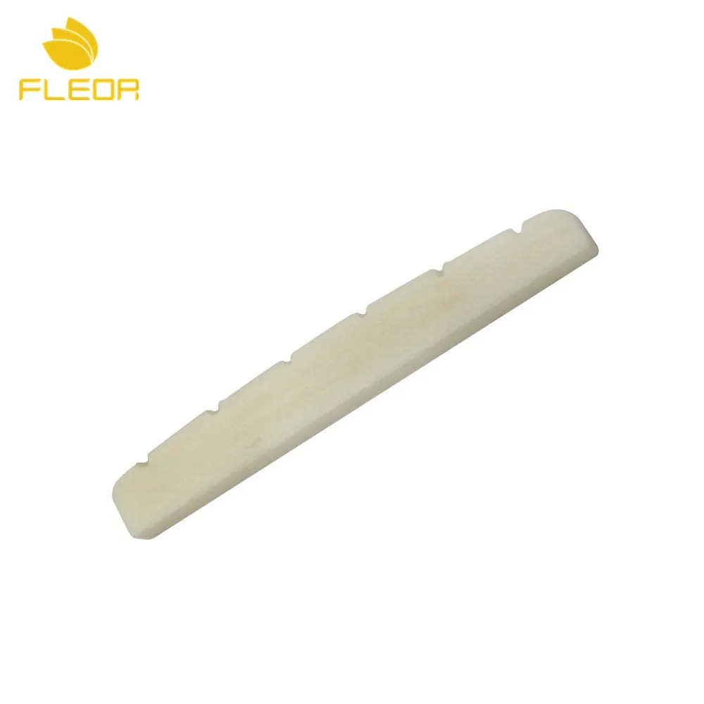 FLEOR 2 шт. 6-струны крышки с прорезью гитарный порожек кости 43*3*5,5-4 мм для электрического запасные части для гитары