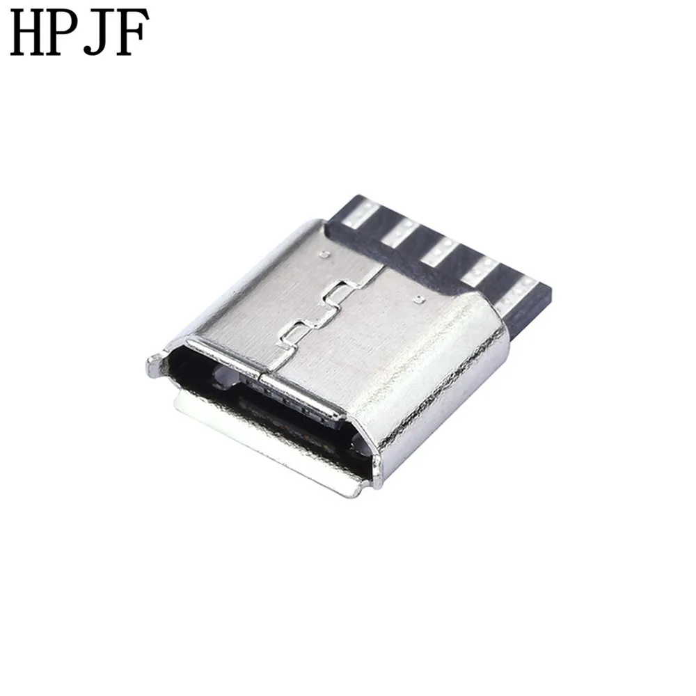 10 шт./лот Micro USB 5pin розеточная часть соединителя типа сварки для хвоста зарядки