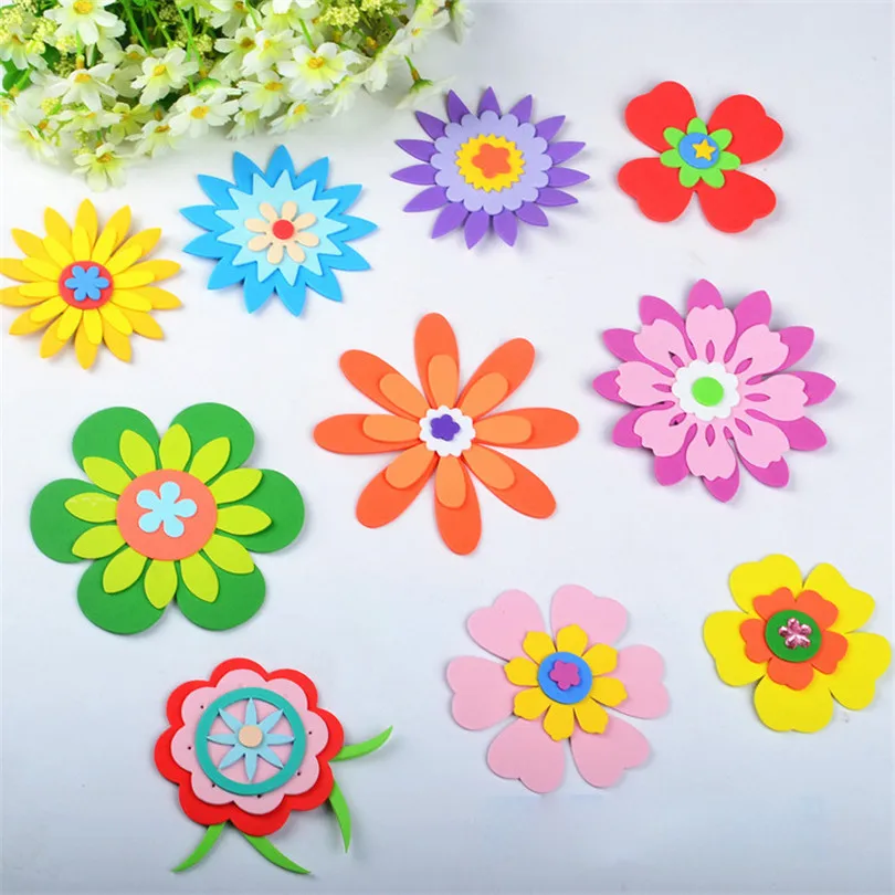 3D стикеры красивый цветок декоративный eva заплатка из пенопласта детского сада