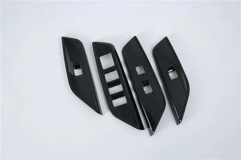 

For LEXUS ES 2018-2019 Car Window Glass Lift Switch Button Cover Trim Sticker Imitation Carbon Fiber Car Styling
