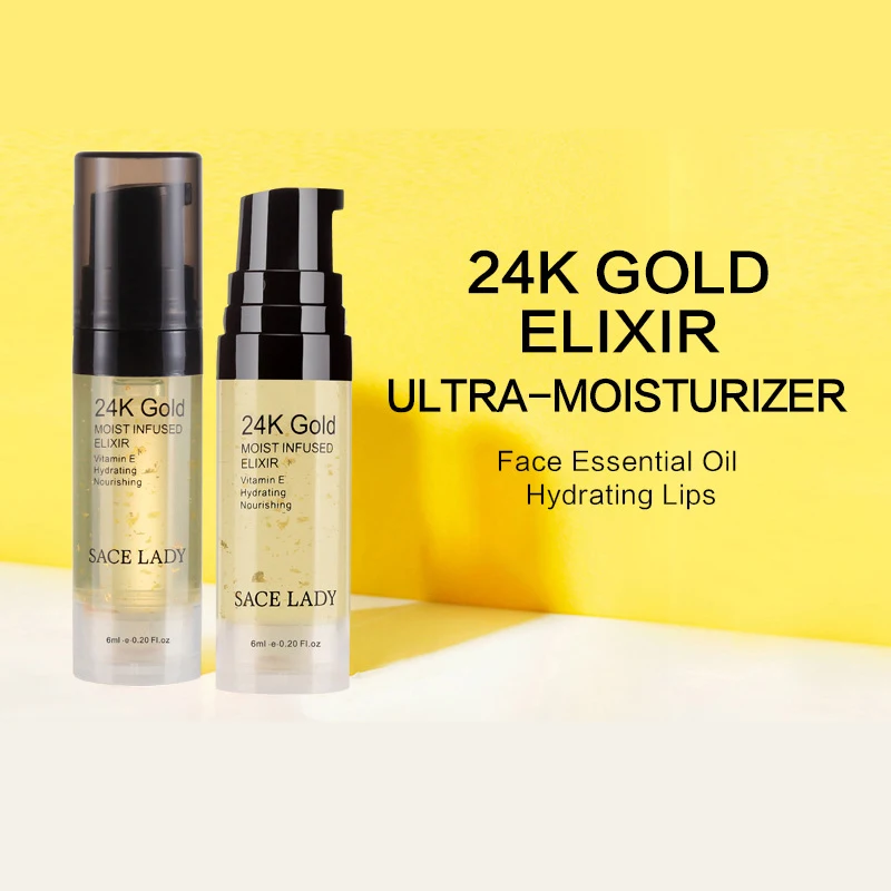 24K Gold Elixir масло для лица макияж Праймер 6 мл Профессиональный увлажняющий макияж База основа праймер пор Косметика TSLM1