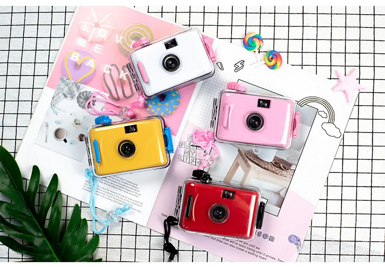 Instax Mini розовый Камара Ins тупо мгновенная камера одноразовые Câmera 135 пленка водонепроницаемый подарок Lover раздел прекрасный