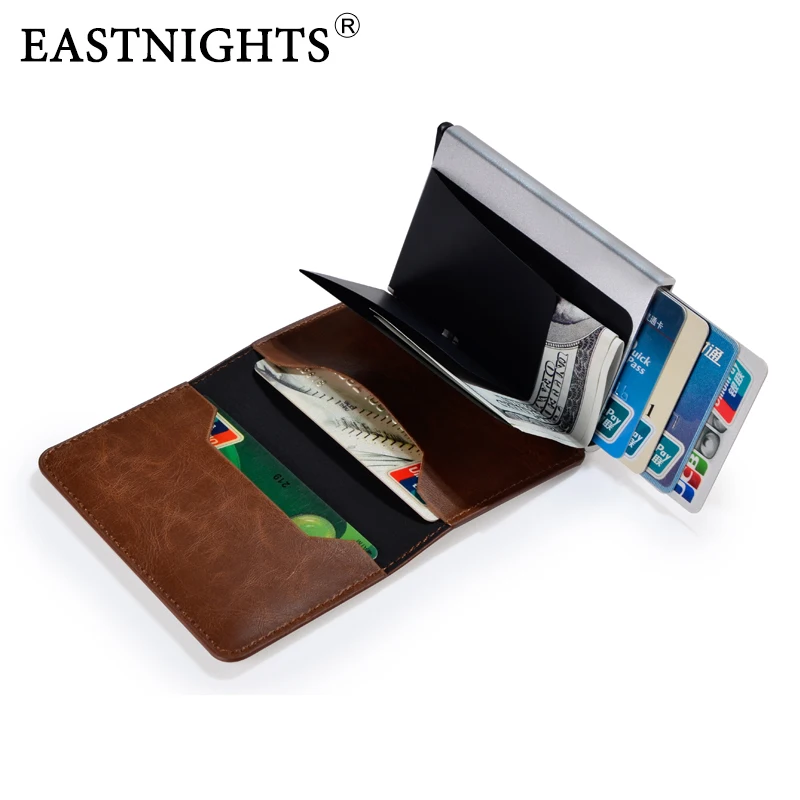 EASTNIGHTS Mini Smart rfid кошелек всплывающее портмоне мужской деловой Тонкий волшебный с