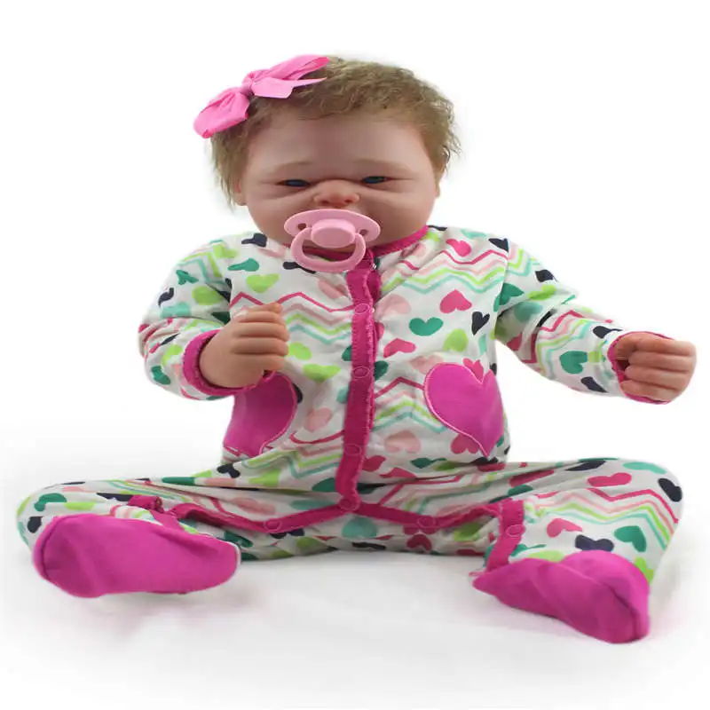 20 Inch полный силиконовая кукла младенец Моделирование Baby Doll новорожденных