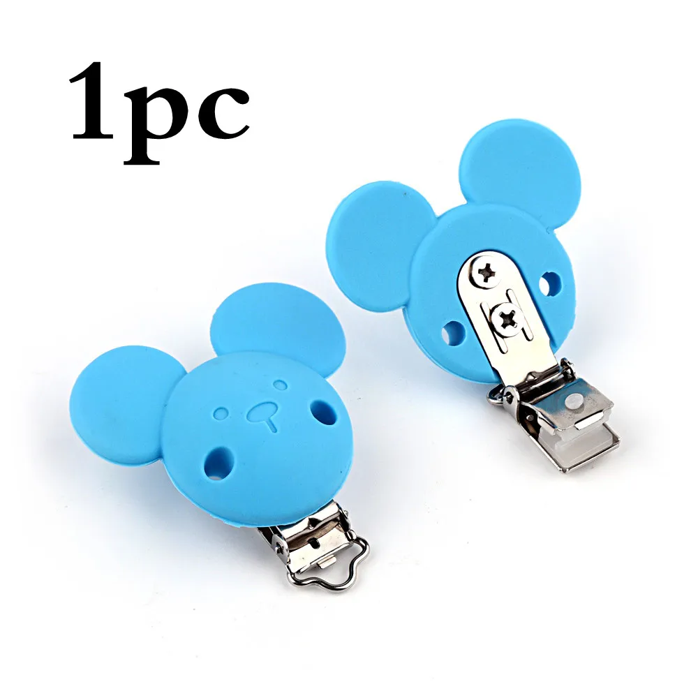 Blue 1pc TYRY. HU 1 шт. Успокаивающая Детская Подвеска-прорезыватель пищевое Силиконовое зубное кольцо жевательная игрушка соска зажимы Силиконовые Прорезыватели - Цвет: Blue 1pc