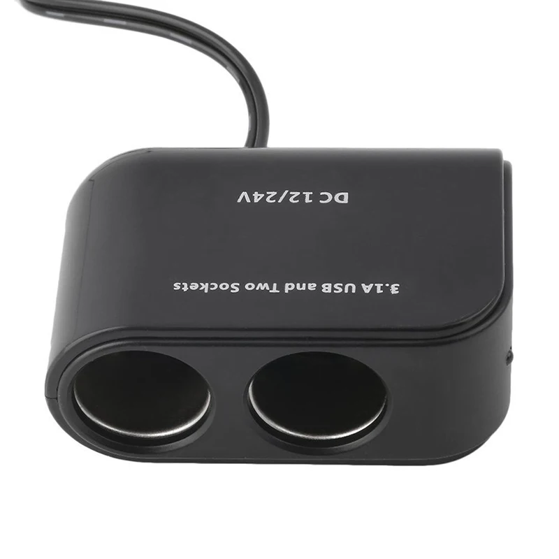 12 V-24 V розетка для автомобильного прикуривателя сплиттер светодиодный USB Зарядное устройство адаптер 3.1A 100W обнаружения для телефона MP3 DVR аксессуары