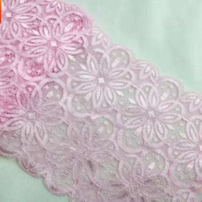 pink HL 1 ярд 18 см эластичное кружево DIY ручной работы свадебное платье текстиль Одежда женское нижнее белье аксессуары HB009 - Цвет: pink