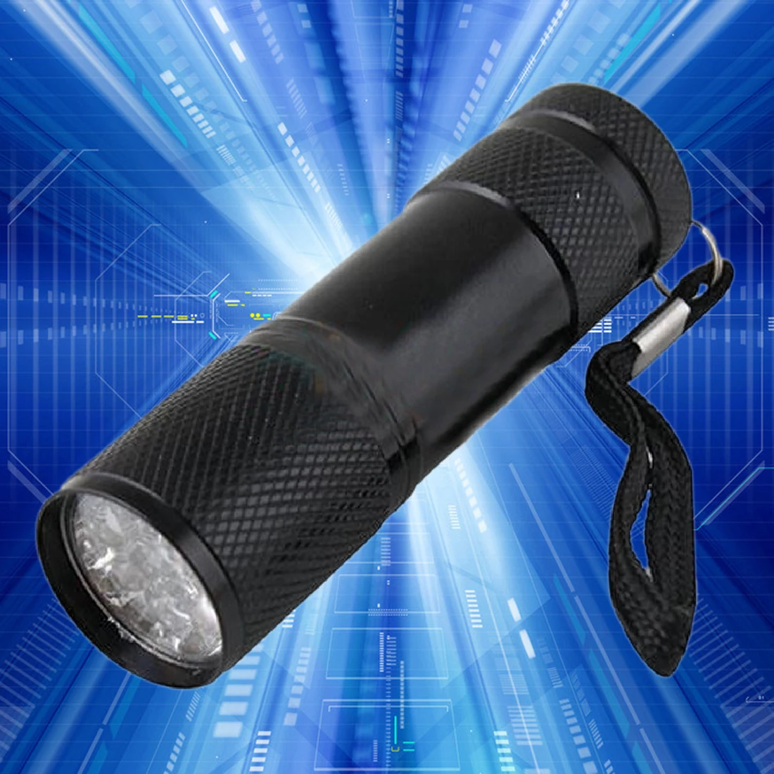 1 шт мини 9 Светодиодный УФ фонарик светильник Ультрафиолетовый светодиодный