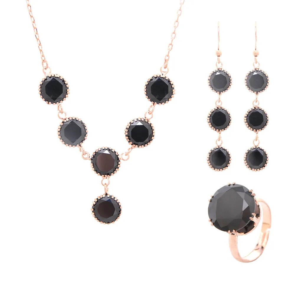 Новые модные круглые ювелирные наборы стразы из Индии изделия подвеска с