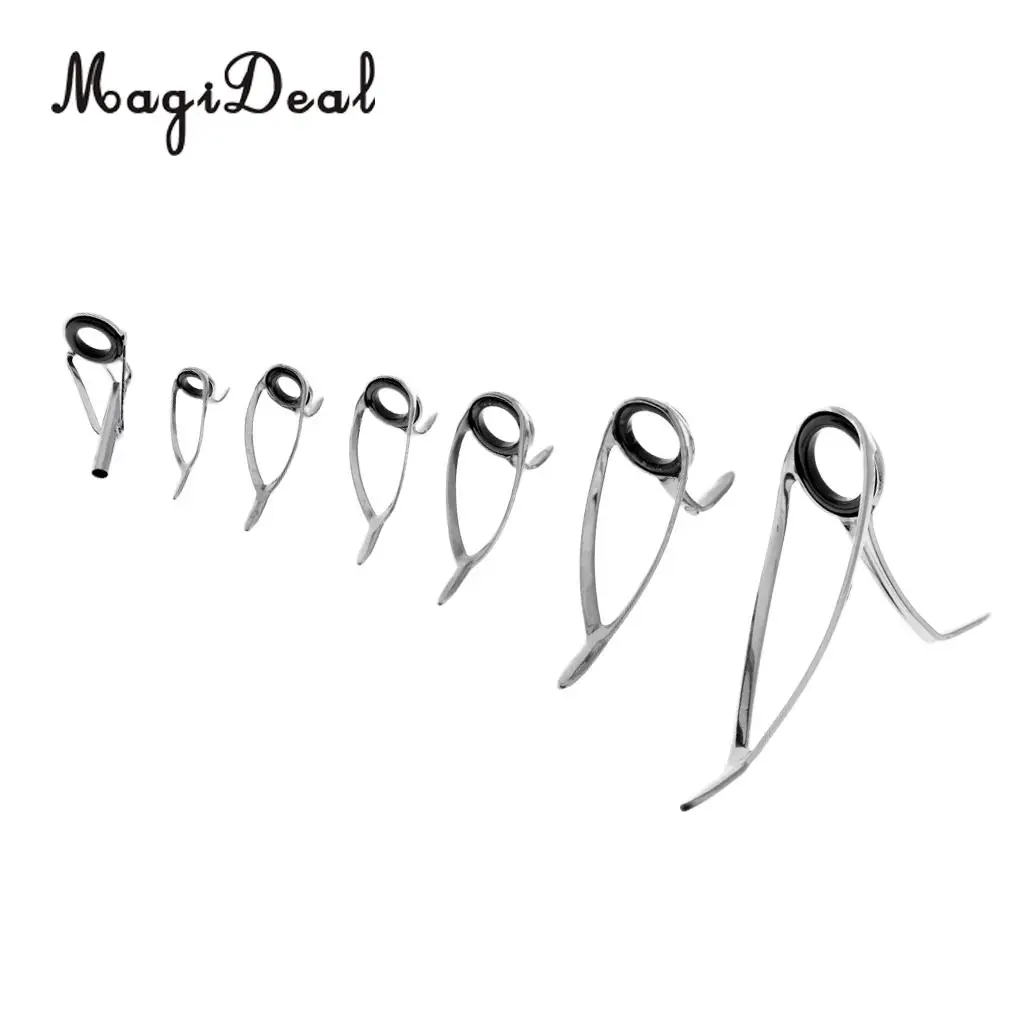 7 шт. Набор для ремонта удочек смешанные размеры направляющие кольцо наконечник