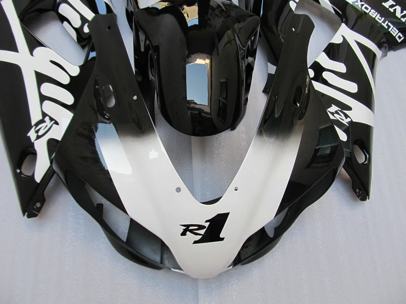 New hot moto parts Fairing kit for Yamaha YZF R1 98 99 classical white black fairings set YZFR1 1998 1999 DC09 | Автомобили и