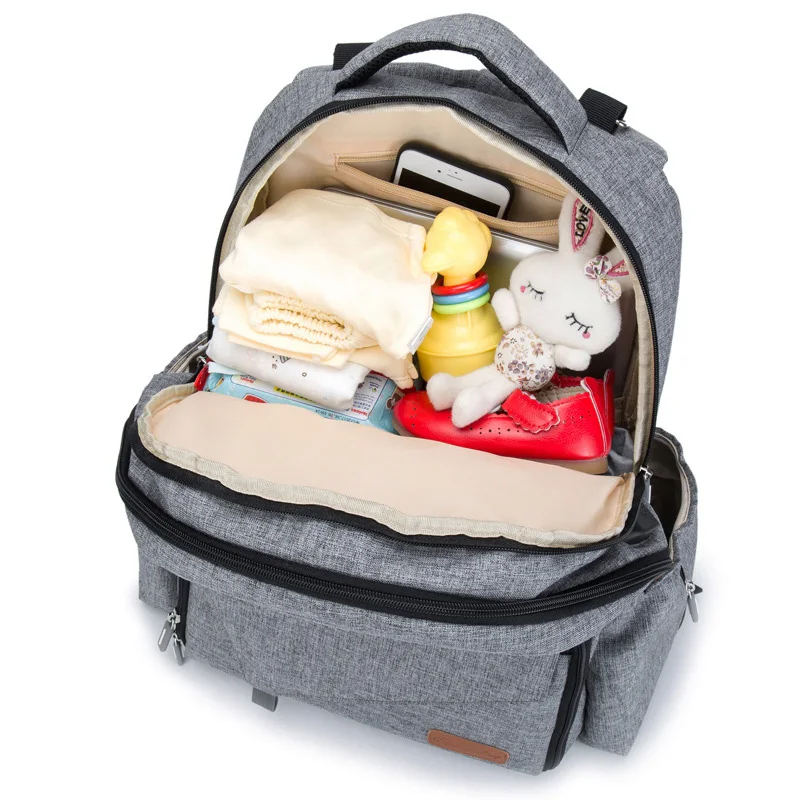 Большая вместительная сумка для детских подгузников с сумкой бутылочек молоком
