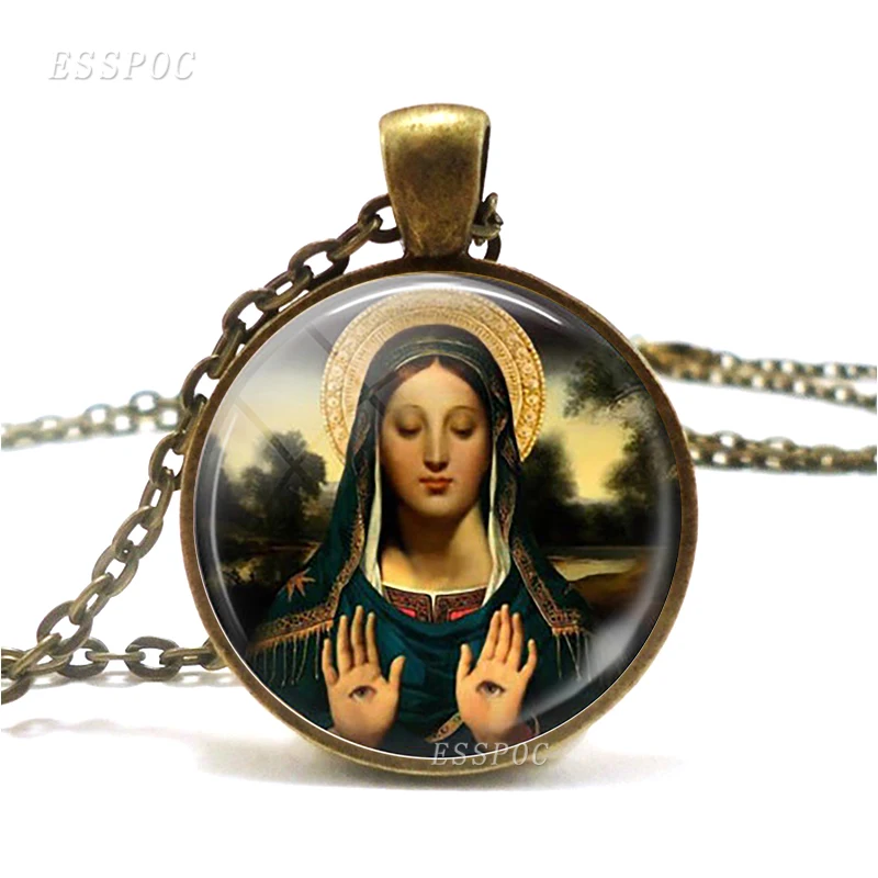 Ожерелье с подвеской Святой Люси покровитель зрения религиозные украшения