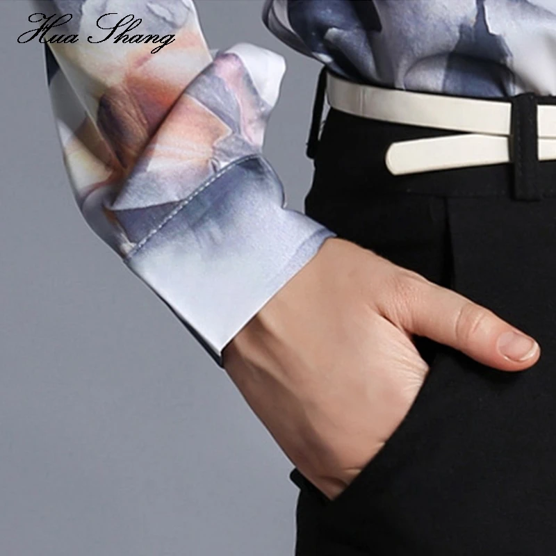 Женские топы и блузки новинка 2018 модная Женская рабочая одежда с длинным рукавом