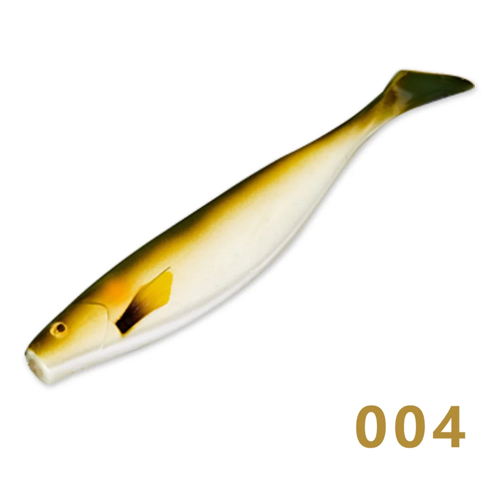 Hunthouse большая Мягкая приманка для рыбалки shad 180 мм 42 г 8 цветов 3 шт./партия ПВХ материал для окуня zander - Цвет: 180mm  004