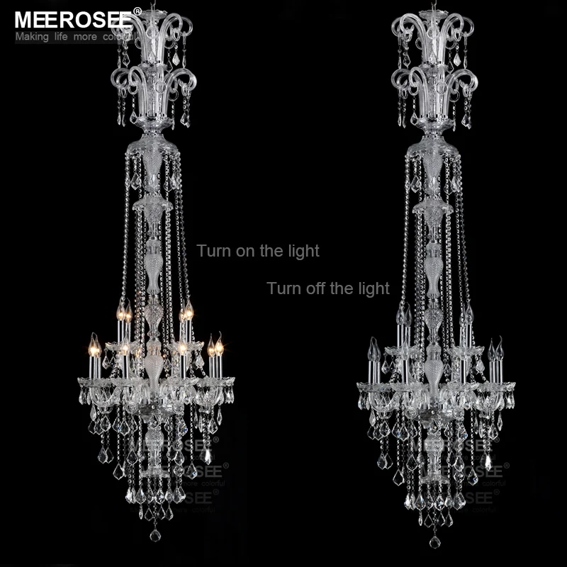 Современные стеклянные прозрачные люстры светильники в стиле барокко