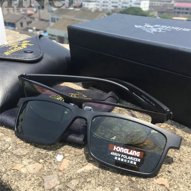 1 клип на солнцезащитные очки мужские Поляризованные магнитные ретро клипсы по