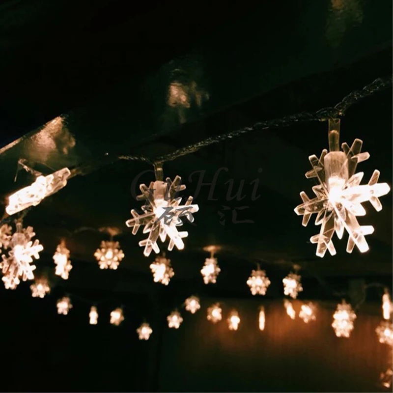 Рождественское украшение 20 светодиодов романтическая Белая Гирлянда со