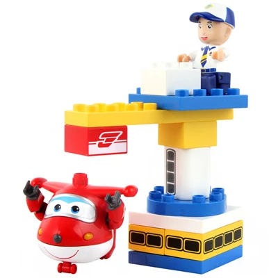 15 шт. Super Wings Набор строительных блоков образования DIY блоки игрушки модели и