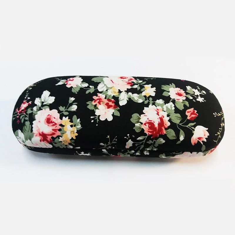 New Eyeglasses Hard Case For Glasses Women Optical Cases Floral Print Eyewear Spectacles Box Holder Eye Glass Case