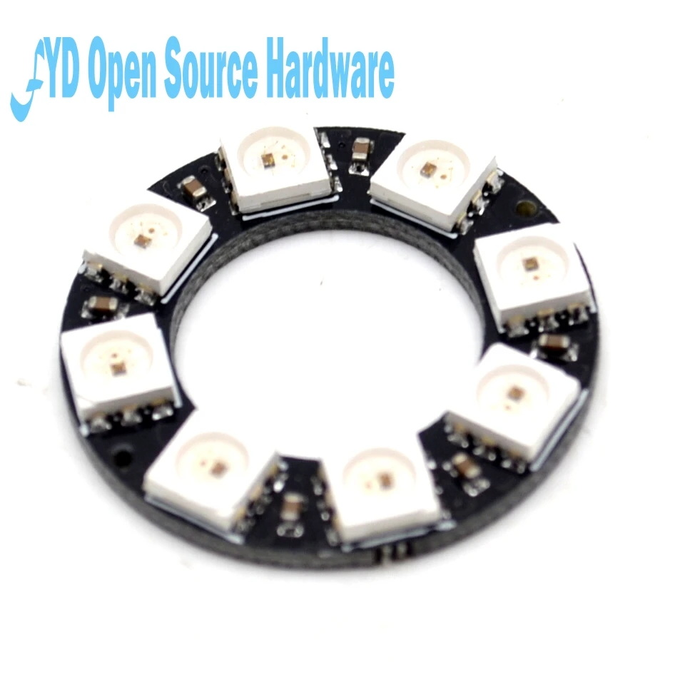 8 бит WS2812 5050 RGB светодиодная умная полноцветная лампа кольцо Макросъемка|ring ws2812|ring