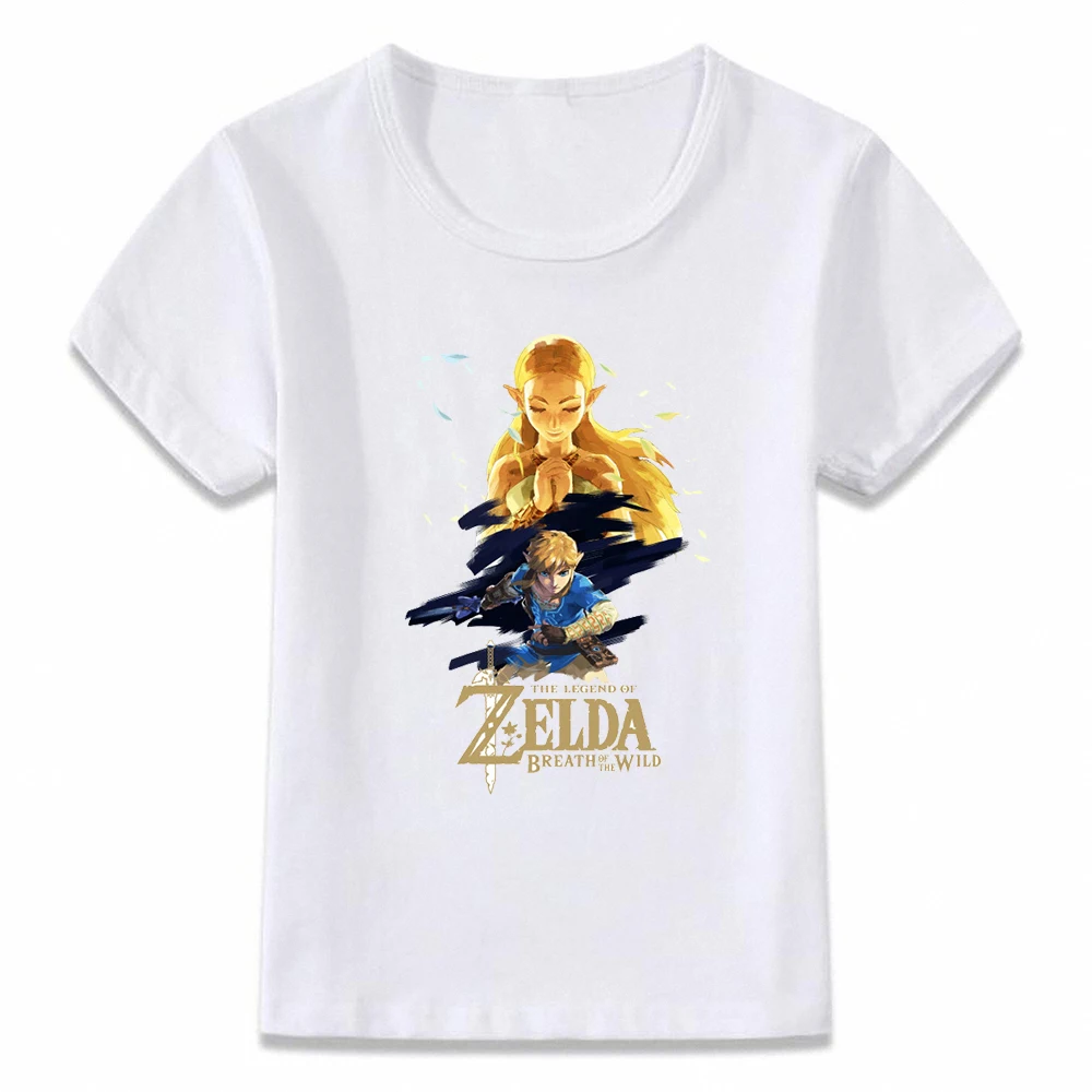 Детская одежда футболка Link Evolution Zelda дышащая дикая для мальчиков и девочек