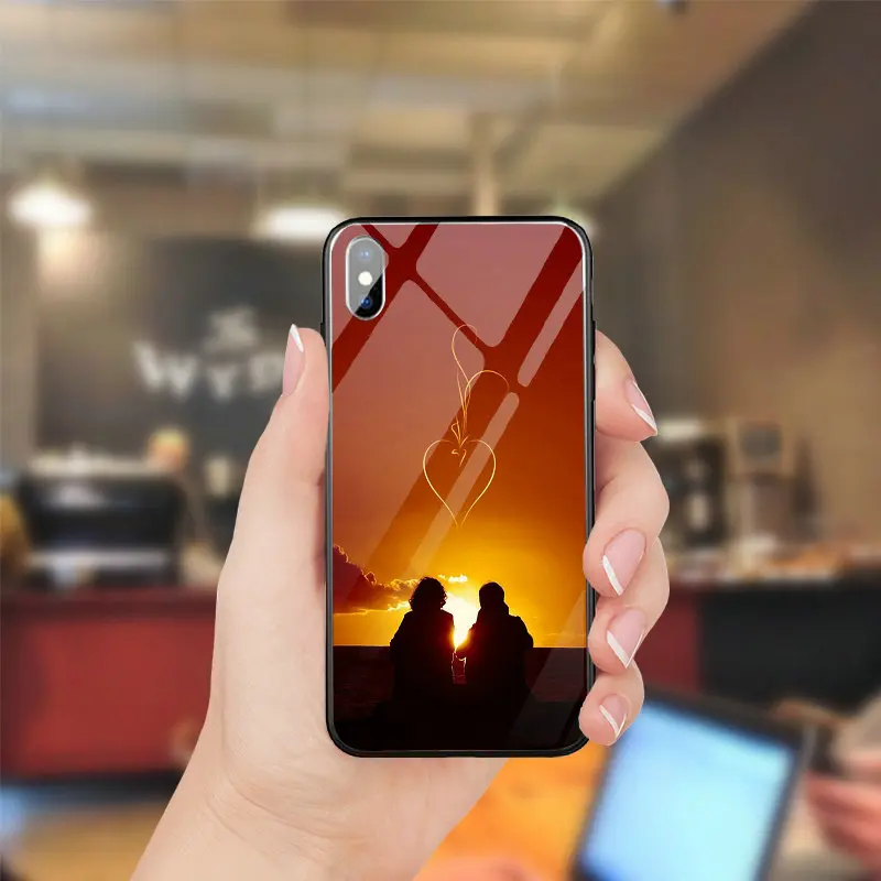 ПК ТПУ закаленное Стекло мобильного телефона чехлы Сумки для Iphone 5 5s se X XR XS Max 10 7 6 6s