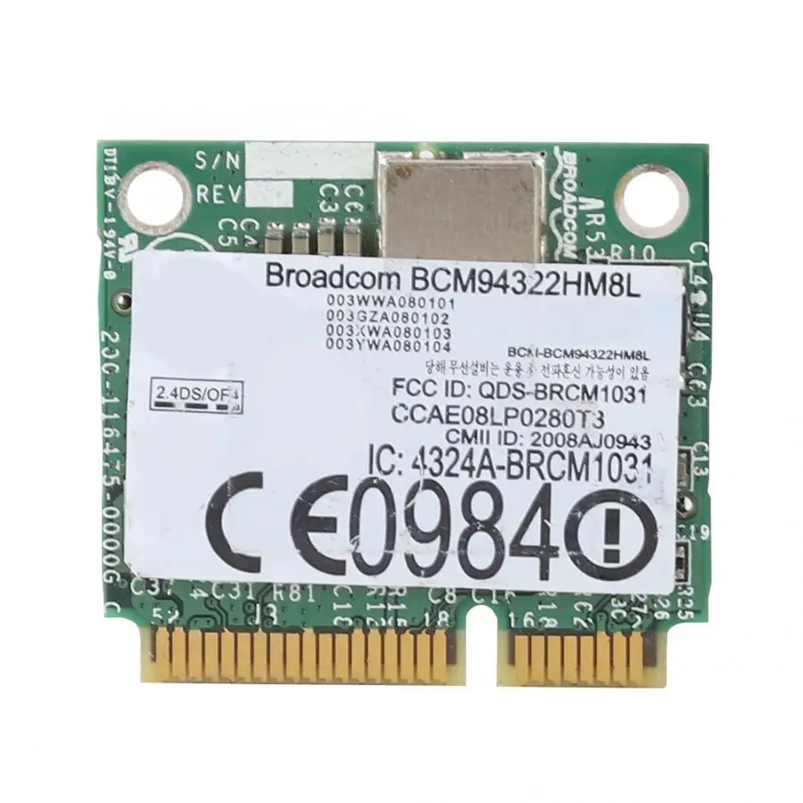 Двухдиапазонная Беспроводная сетевая мини карта PCI E 300 Мбит/с для DELL E4200
