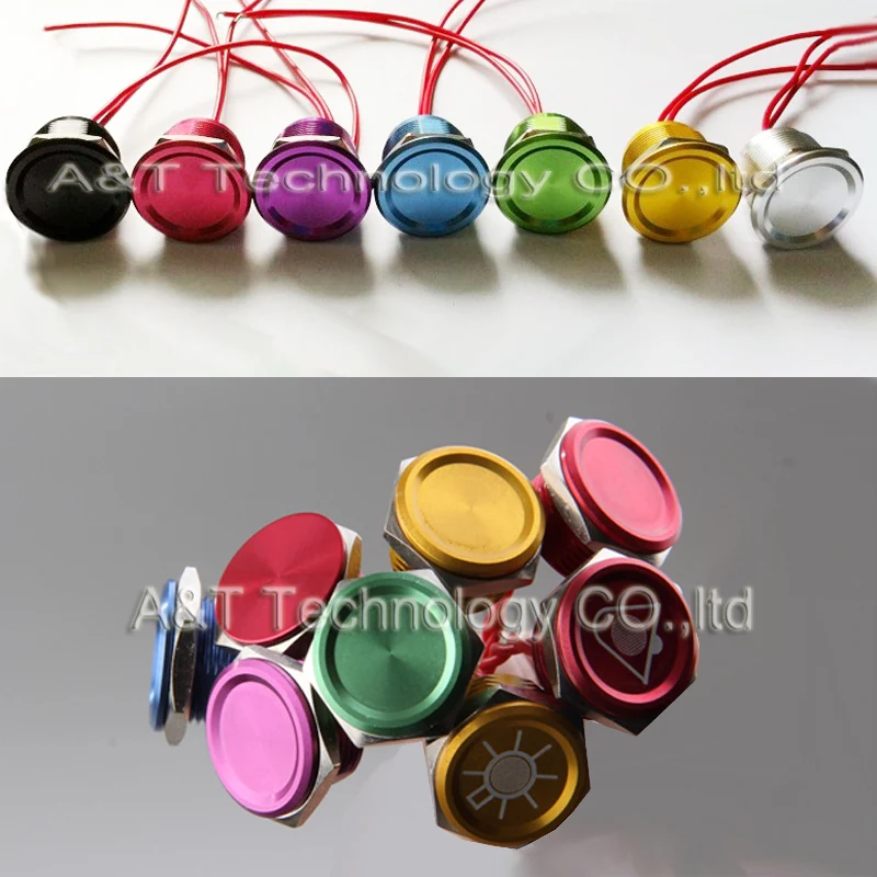 Высокое качество 19 мм металлический окислительный красный зеленый цвет