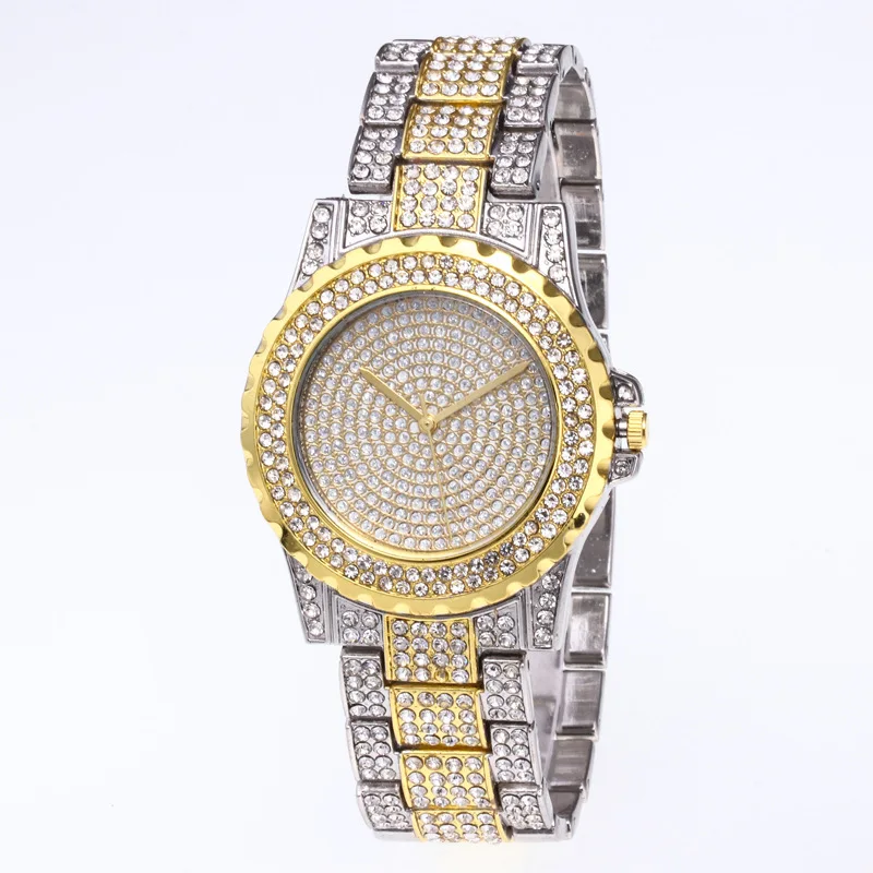 

EBay Wish Explosion Models Diamond Set Stars Ms Fashion Leisure Set Alloy Quartz Female Watch