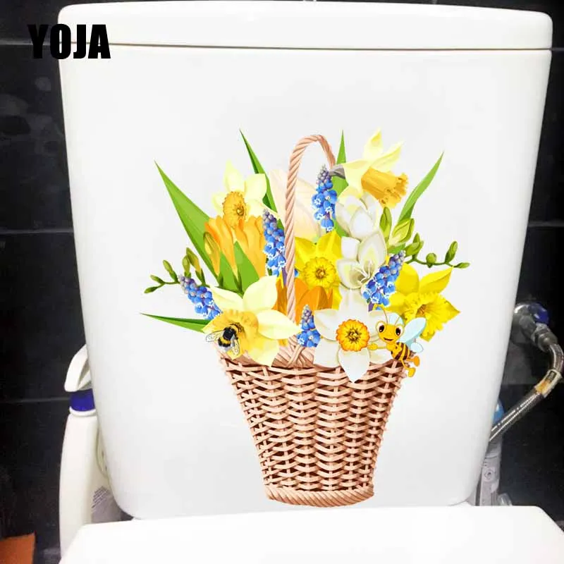 YOJA 19.6X22.7CM красивые цветы и забавная Пчелка для спальни домашний декор Настенная