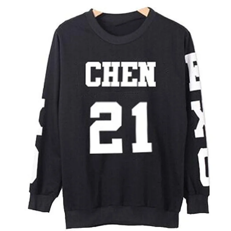 Mainlead Kpop Exo Kar Sehun Xiumin Baekhyun Terra Толстовка Женская Harajuku Мужская Унисекс | одежда